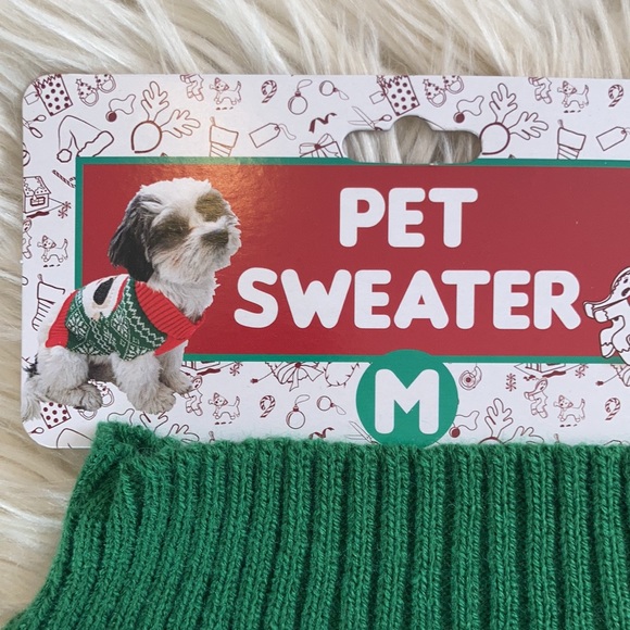 Small dog holiday pet sweater Christmas trees ugly Christmas sweater for dog cat - Picture 13 of 17